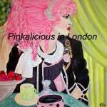Large Print of my Painting title (Pink Hair).