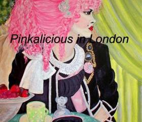 Large Print of my Painting title (Pink Hair).