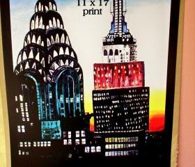 Colors of New York 11x17 signed print